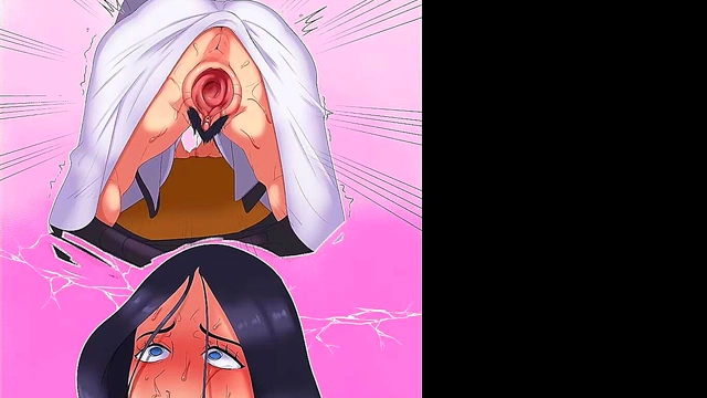 Big-Titted Brunette Gets Anal Creampie in Sexy Naruto Parody Hentai Scene
