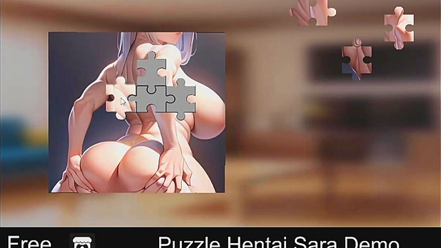 Cute Anime Sarah Puzzles Her Way To Erotic Pleasure With Cock Indulgence