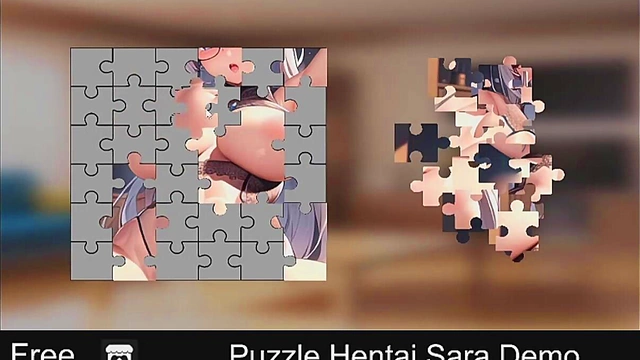 Cute Anime Sarah Puzzles Her Way To Erotic Pleasure With Cock Indulgence