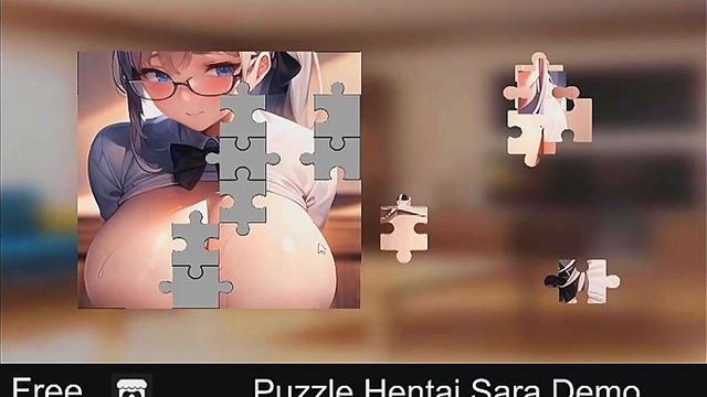 Cute Anime Sarah Puzzles Her Way To Erotic Pleasure With Cock Indulgence