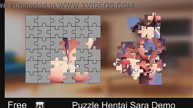 Cute Anime Sarah Puzzles Her Way To Erotic Pleasure With Cock Indulgence