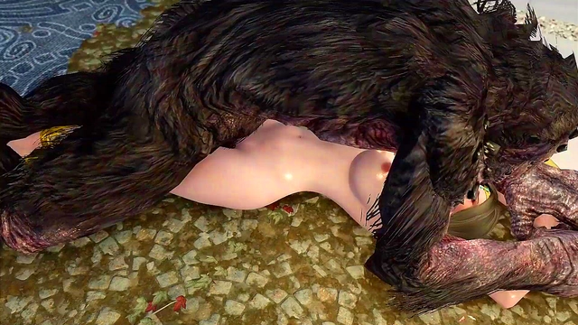 Huge-Titted Priestess Dominates Skyrim Troll for Rough 3D Orgasm Milk