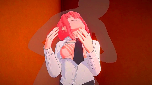 Hot Anime Babe Miss Makima Moans for Pussy-Fucking Orgasm Hardcore