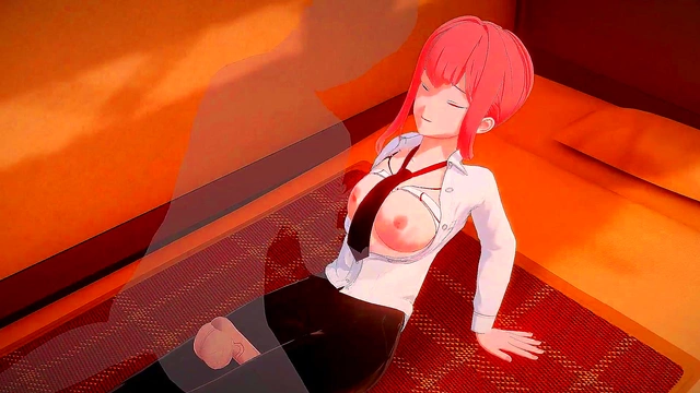 Hot Anime Babe Miss Makima Moans for Pussy-Fucking Orgasm Hardcore