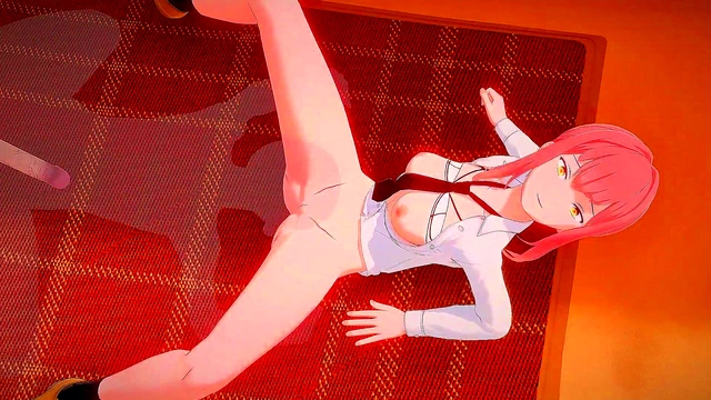 Hot Anime Babe Miss Makima Moans for Pussy-Fucking Orgasm Hardcore