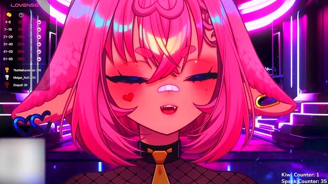 Lewd VTuber Plays Hentai Game for Animated Orgasmic Bliss