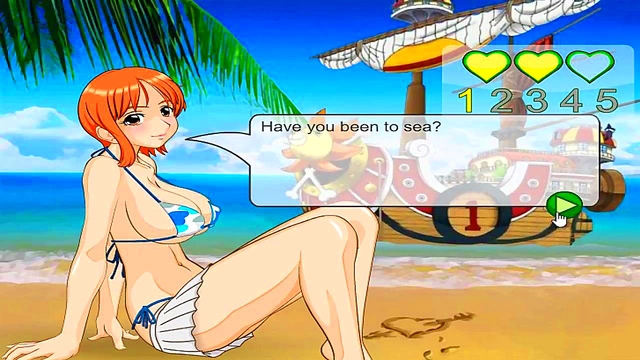 Nami's Pirate Sex Adventure Anal Fuck Handjob Blowjob Creampie