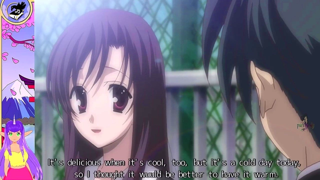 Horny V-Tuber Brunette Sucks Dick for School Days Anime Orgasm