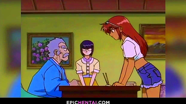 Virgin Mahoko's First Time Wet Pussy Licked by Huge-Tits Guy in Anime XXX Fantasy