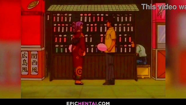 Virgin Mahoko's First Time Wet Pussy Licked by Huge-Tits Guy in Anime XXX Fantasy