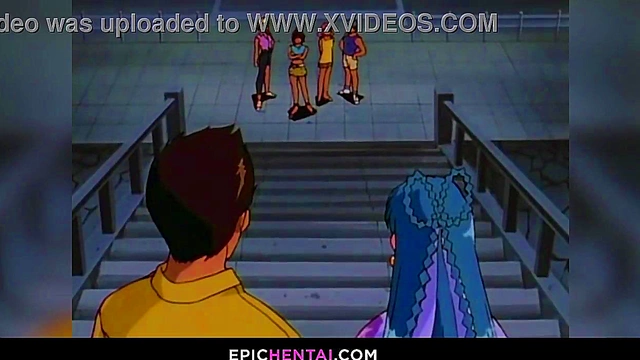 Virgin Mahoko's First Time Wet Pussy Licked by Huge-Tits Guy in Anime XXX Fantasy