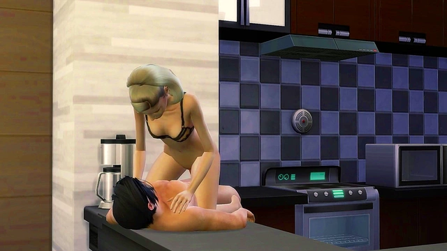 Wicked Whims 3D Sex Game Hot Milf Stepsister Gets Fucked Passionately in Their Kitchen