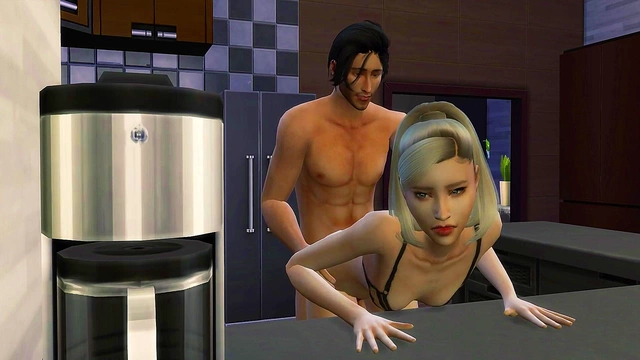 Wicked Whims 3D Sex Game Hot Milf Stepsister Gets Fucked Passionately in Their Kitchen