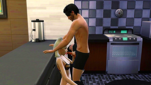 Wicked Whims 3D Sex Game Hot Milf Stepsister Gets Fucked Passionately in Their Kitchen