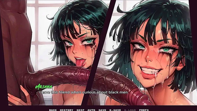Black Cock Sucks Pussy In Wet Anime Blowjob Date Night Fantasies