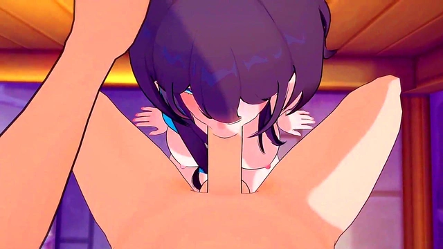 Busty Ruan Mei Experiments With Cock for Science in Honkai Star Rail Anime Blowjob