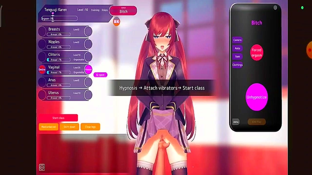 Trained Bitch Gets Public PussyFucked With Toys in Slutty Hentai Game Action