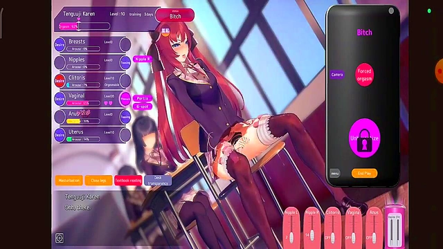 Trained Bitch Gets Public PussyFucked With Toys in Slutty Hentai Game Action