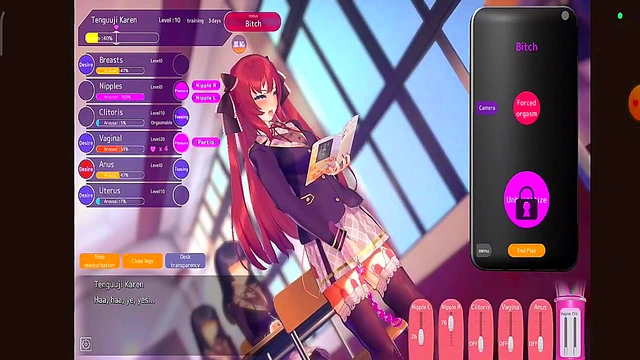 Trained Bitch Gets Public PussyFucked With Toys in Slutty Hentai Game Action