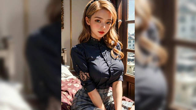 Asian Model's Solo Masturbation Fantasy in Public 3D Anime Teen Pussy Blowjob Orgasm