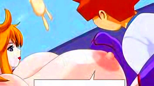 Super-Breasted Hentai Babe Crushes Dick With Her Cleavage & Ass S s