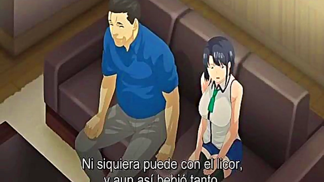 Hungry MILF With Big Ass Sucks Dick Deeply for Hardcore Hentai Boobs Orgasm