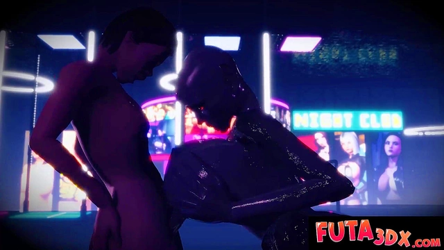 Sci-Fi Futas Titty-Fucking Robots for Hardcore Futanari Anime Orgy Thrill