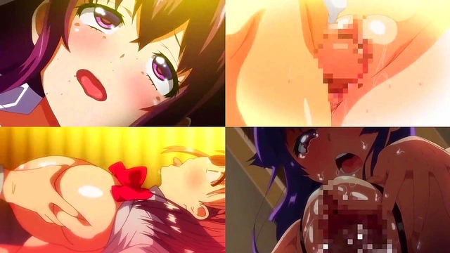 Divided Screen Shows Big-Titted Babe Getting Fucked Hard Anime Porn Style