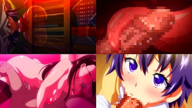 Divided Screen Shows Big-Titted Babe Getting Fucked Hard Anime Porn Style