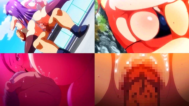 Divided Screen Shows Big-Titted Babe Getting Fucked Hard Anime Porn Style