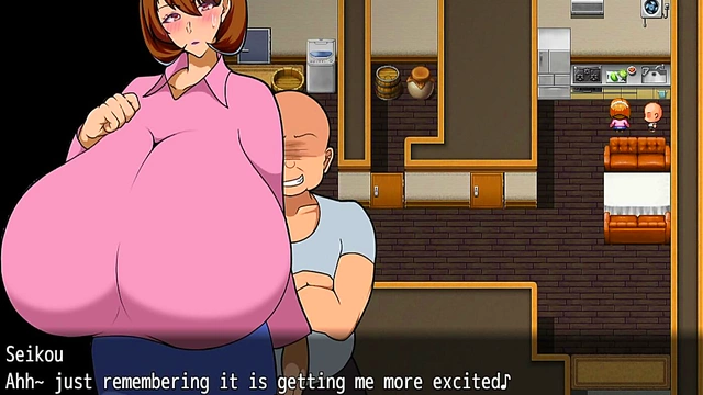 Milf With Big Tits Gets A Passionate Creampie In This Naughty Hentai Game