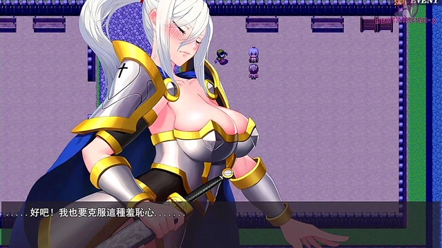 Busty Knight Leads Sword Practice With Exposed Breasts for Hot Anime Action