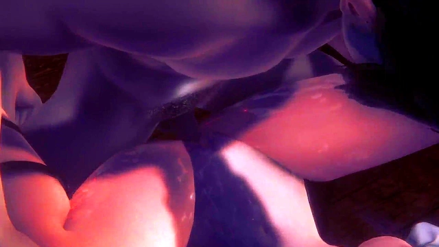 SFM Anime Succubus Albedo Takes BBC Monster Dick for Hard Sex & Big Ass Creampie