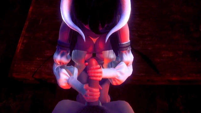 SFM Anime Succubus Albedo Takes BBC Monster Dick for Hard Sex & Big Ass Creampie