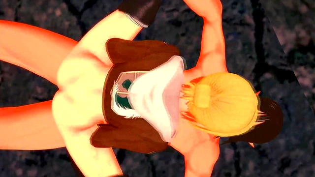 Annie Leonhart Fucks with Titan for Handjob & Cumshot Sex Scene