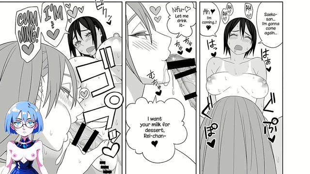 Cute Outfitted Futanari Gives Ecchi Love Sex & Busty Curves for Yuri Anime Pleasure