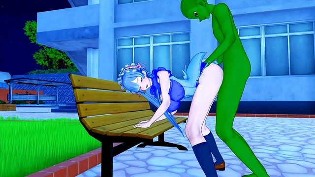 Maid With Big Tits Gives Handjob To Goblin Before Ass Sex