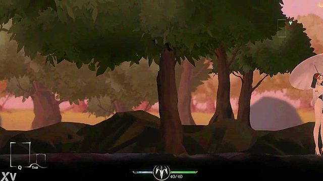 Fat Man Dominates in ThornsIn Ryona Game for Extreme Hentai Pleasure Fun