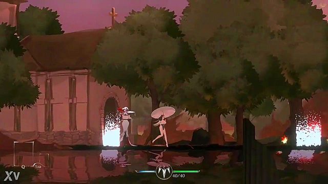 Fat Man Dominates in ThornsIn Ryona Game for Extreme Hentai Pleasure Fun