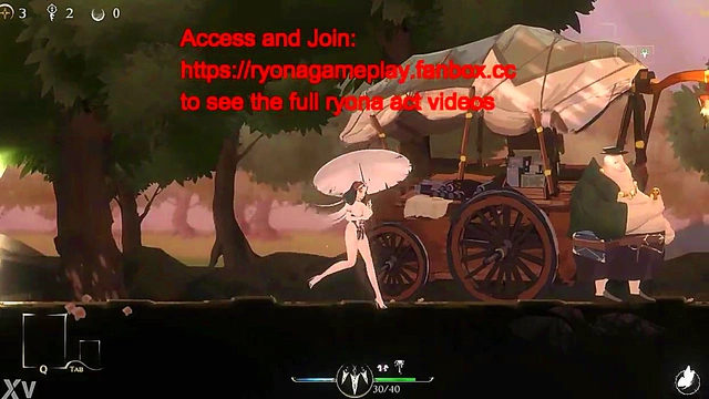 Fat Man Dominates in ThornsIn Ryona Game for Extreme Hentai Pleasure Fun