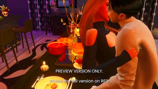 Naughty Sims Celebrity Dinner Turns Into A Hot 3D Hentai Sex