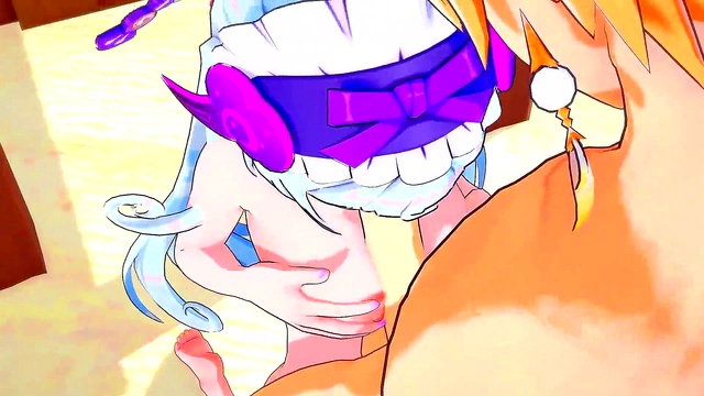 Wet Beach Fuck Busty Anime Goddess Gets Big Dick Creampie Orgasm