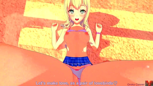 Beautiful Blonde Gives Missionary Sex To Cum In Bed - Koikatsu Anime