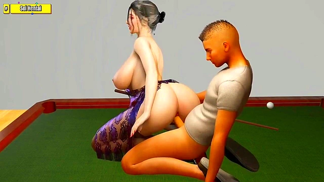 Hot Anime Babe Gets Anal Doggy Style And Big Dick Cocksucked At Billiard Bar