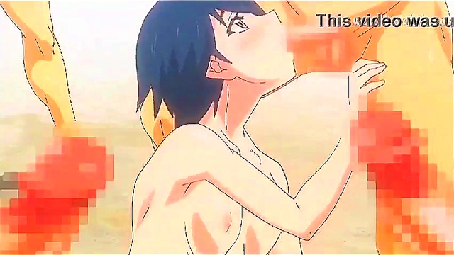 Big-Titted Anime Babe Gets Fucked On The Beach In Hot Ecchi Scene