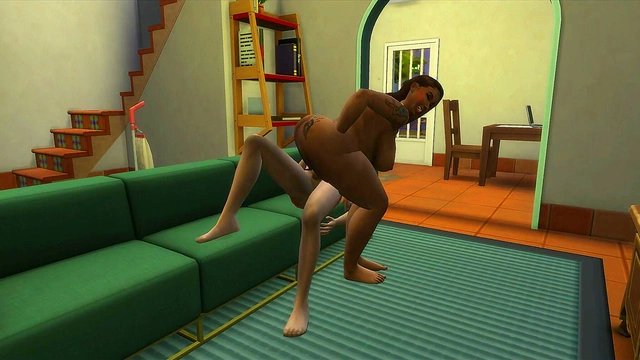 Sims Massage Frenzy Sexy 3D Brunette Gets Hardcore Game Play Action