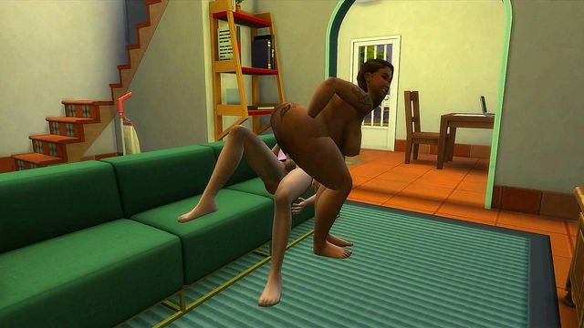 Sims Massage Frenzy Sexy 3D Brunette Gets Hardcore Game Play Action