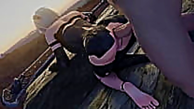 Hot Anime Babe Rides Dick Doggy Style Then Gets Anal FootJob Finish!