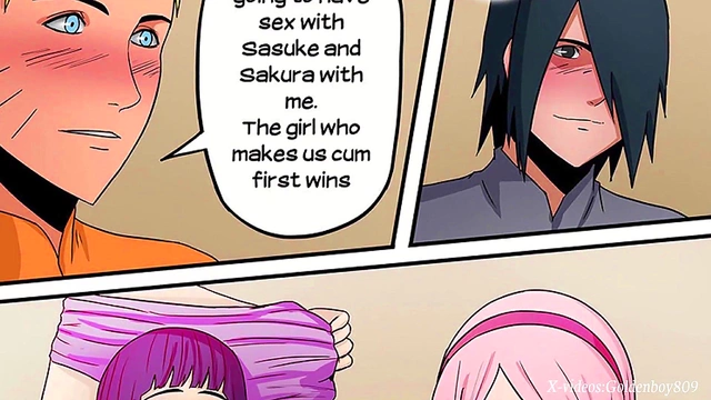 Amazing Sakura Naruto Anime Sex Tutorial With Toon Cocks And Milk