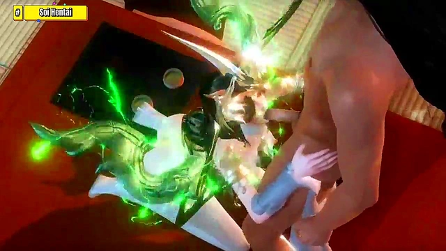Green Lantern Babe Gets Big Ass Fucked & Creamed In Anime Style